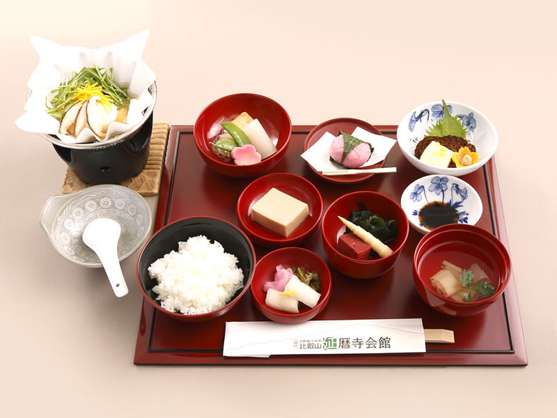 精進懐石の昼食